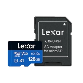 Lexar 128GB High-Performance 633x UHS-I microSDXC Memory Card 
