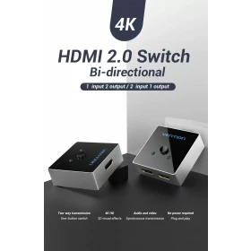 Vention 2-Port HDMI Bi-Direction Switcher