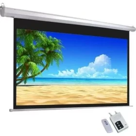 300 by 300cm electric projector screen