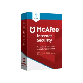 McAfee internet security 1 user