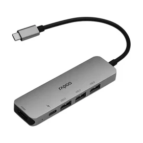 Rapoo XD100C 5 in 1 USB Type-C Adapter Hub