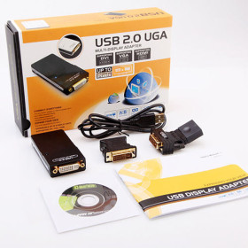 USB 2.0 to HDMI/VGA/DVI adapter