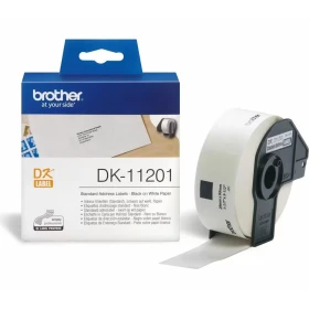 Brother DK-11201 Black on white tape