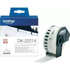 Brother DK-22214 black on white tape