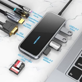 Vention USB-C Multi-Functional 10 in 1 Docking Station - TFGHB