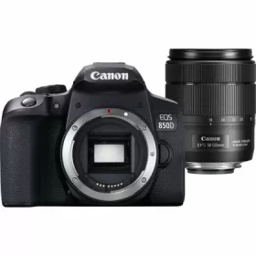 Canon EOS 850D DSLR camera with 18-135 mm lens