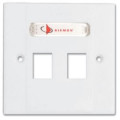 Siemon cat6A Double faceplates