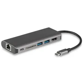 USB TYPE C TO USB -C, LAN, USB 3.0 * 2, HDMI, SD 6 IN 1 adapter