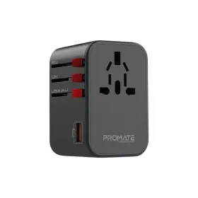 Promate Smart Charging Surge Protected Universal Travel Adapter