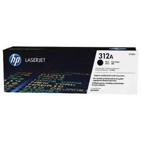 HP 312A Black Original LaserJet Toner Cartridge CF380A