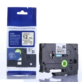 Brother TZE-551 24mm Black on Blue Label Printer tape