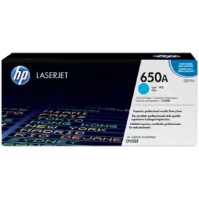 HP 650A Original cyan laserjet toner cartridge