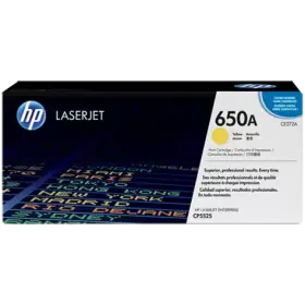 HP 650A original yellow LaserJet toner cartridge