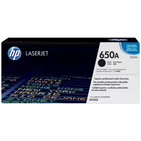 HP 650A black original laserJet toner cartridge