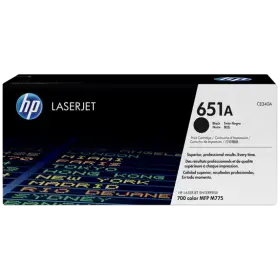 HP 651A black original laserJet toner cartridge CE340A