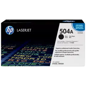 HP 504A black original laserjet toner cartridge CE250A