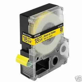 Epson LC-5YBP9 black on yellow tape